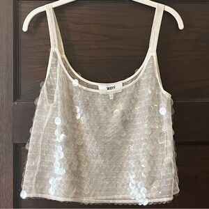 nwot wayf sequin top